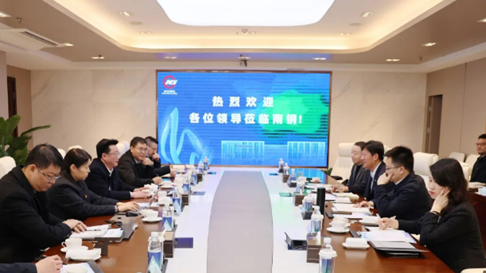 中国钢研党委常委、副总经理郝晓东一行调研南京钢铁集团